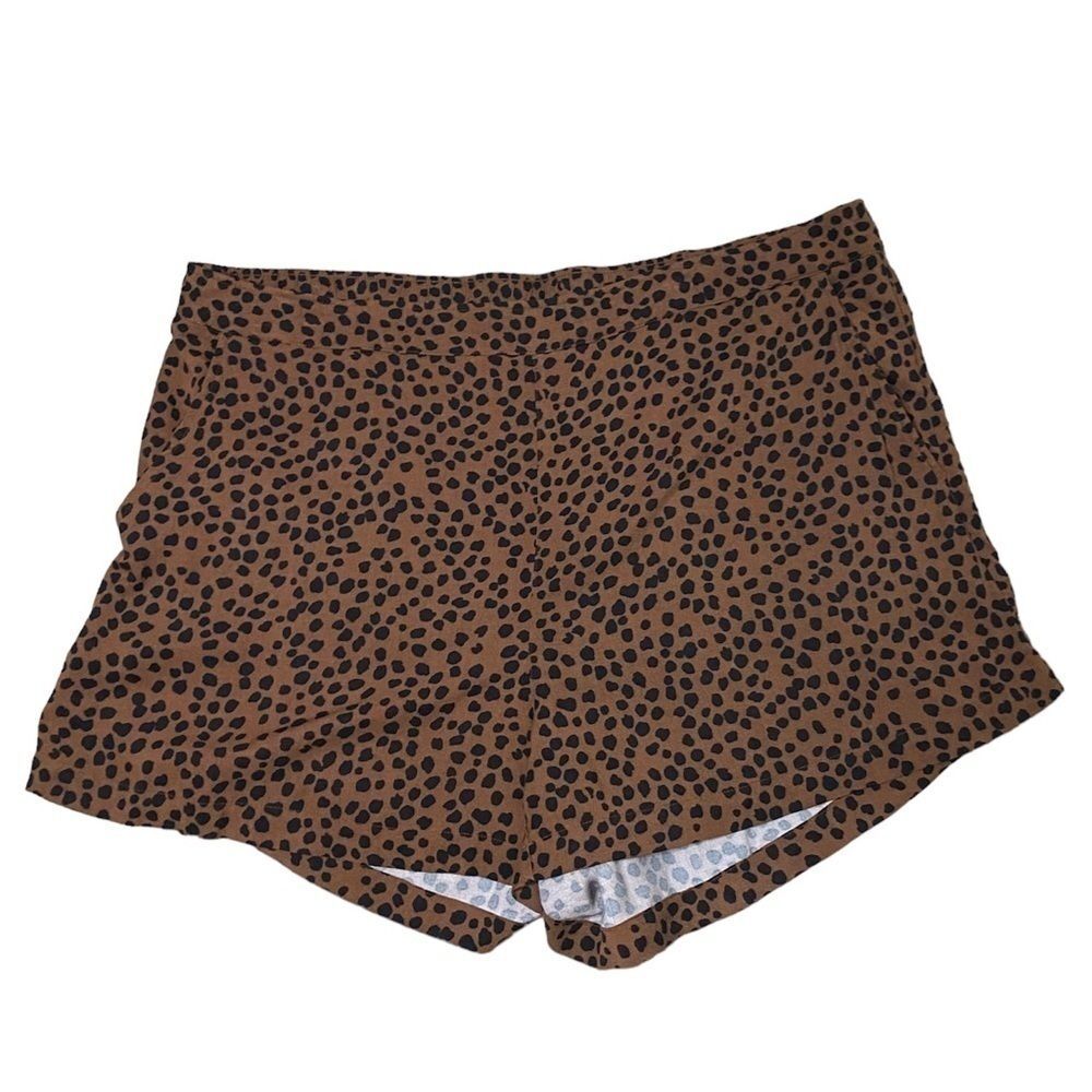Old Navy Brown Animal Print Shorts Size XXL